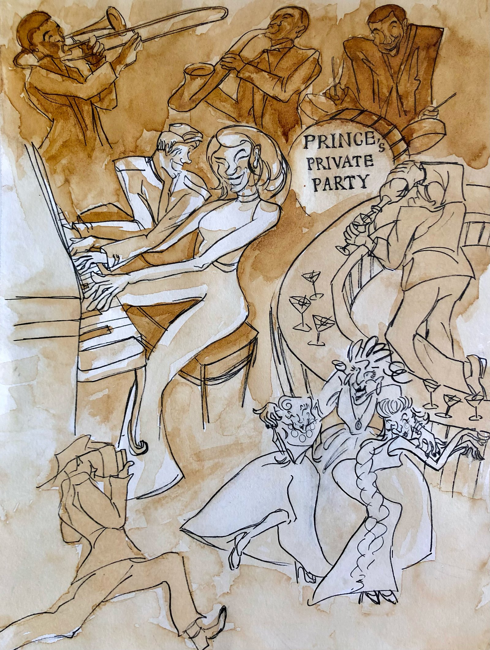 Modern cinderella — aquarelle au café