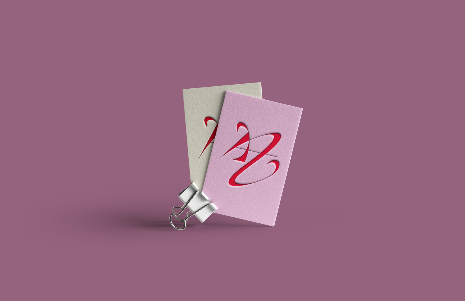 Monogramme ATN — mockup carte