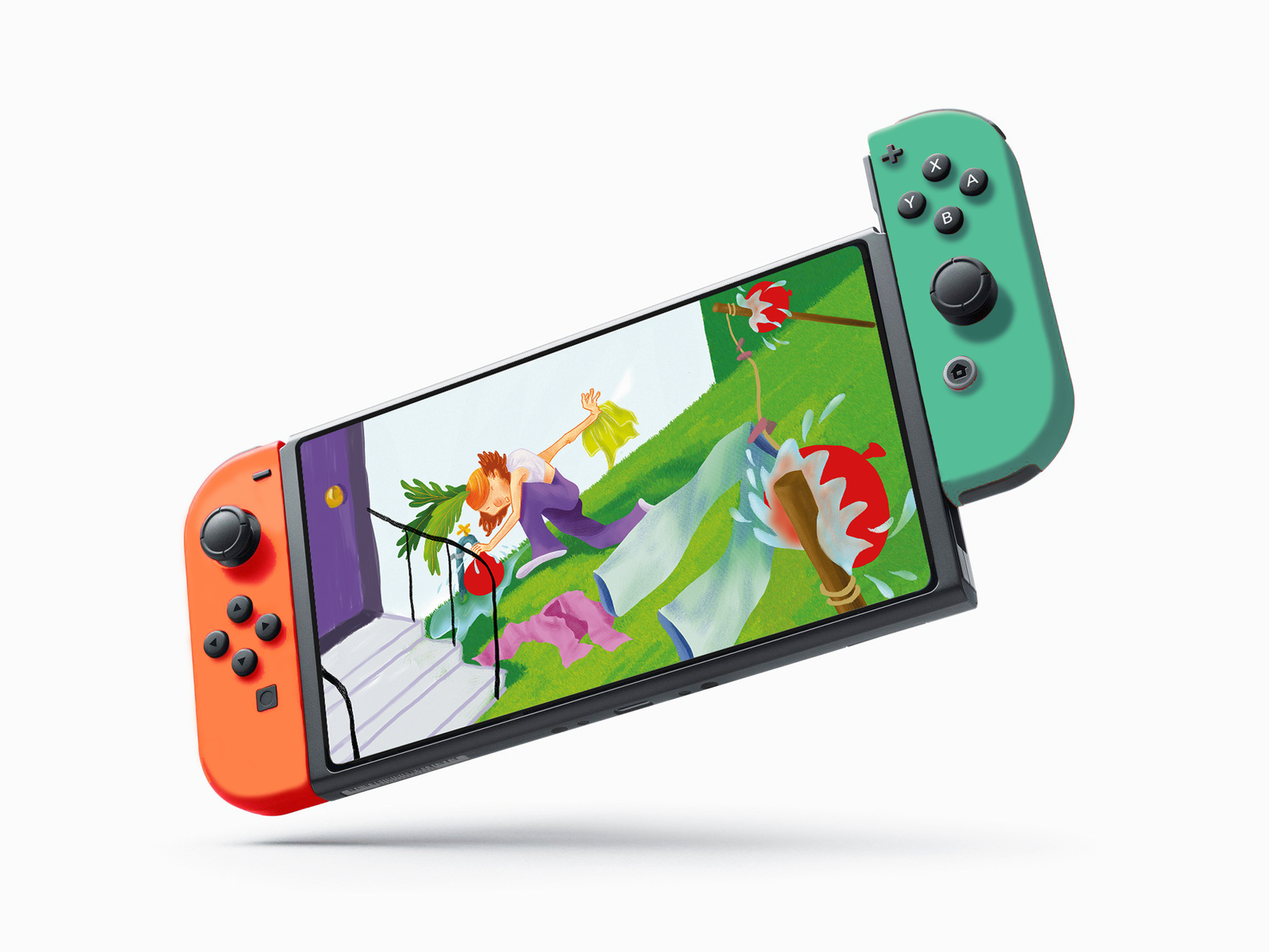 Neighbor Fight — Nintendo Switch mockup