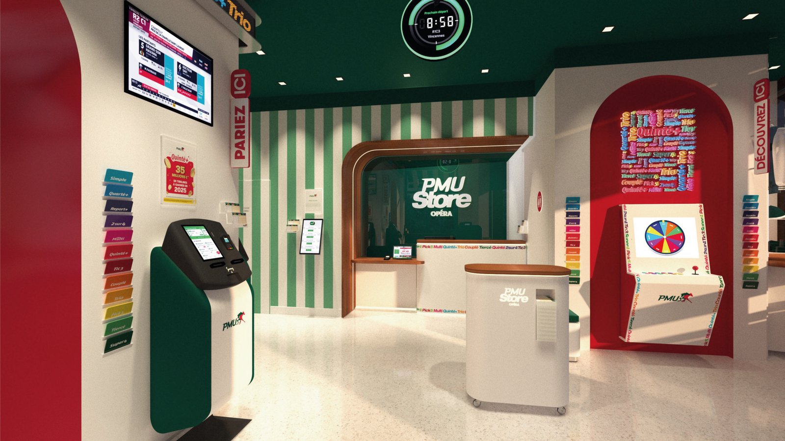 PMU Store — intérieur
